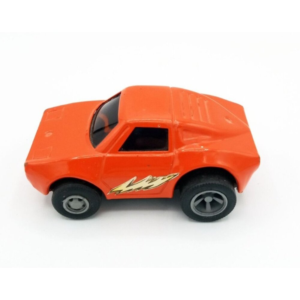 Tonka Toy Car Orange Metal Lightning Decals Vintage Toy Corvette Japan 4.25" 70s